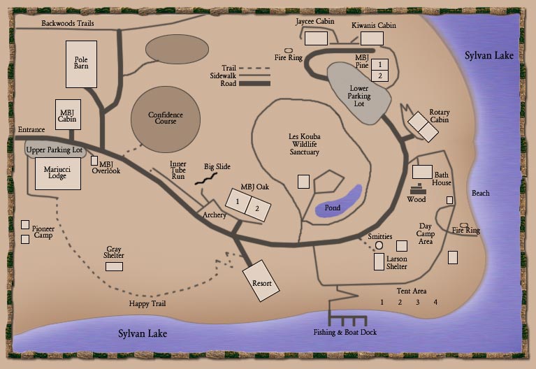 Layout of Camp Confidence