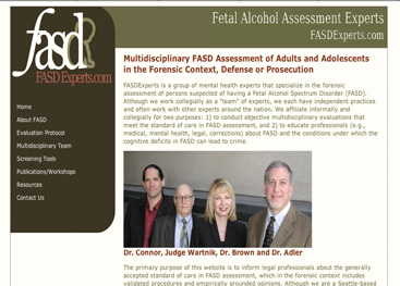 FASD mental health experts specializing in forensics